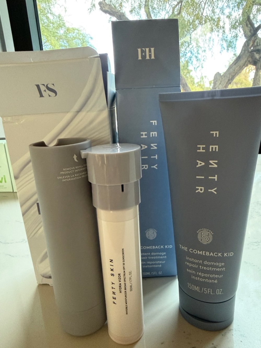 Fenty Beauty Products Hair Repair and Skin SPF 30 sunscreen NIB - Picture 3 of 3